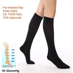 (Far Infrared Ray) 18-22mmHg Compression Knee High Stockings